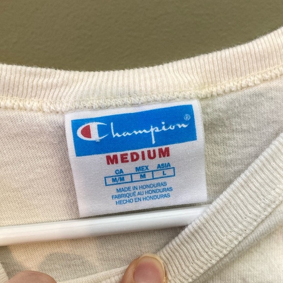 Champion White 100% Cotton Crop Top - Picture 2 of 7